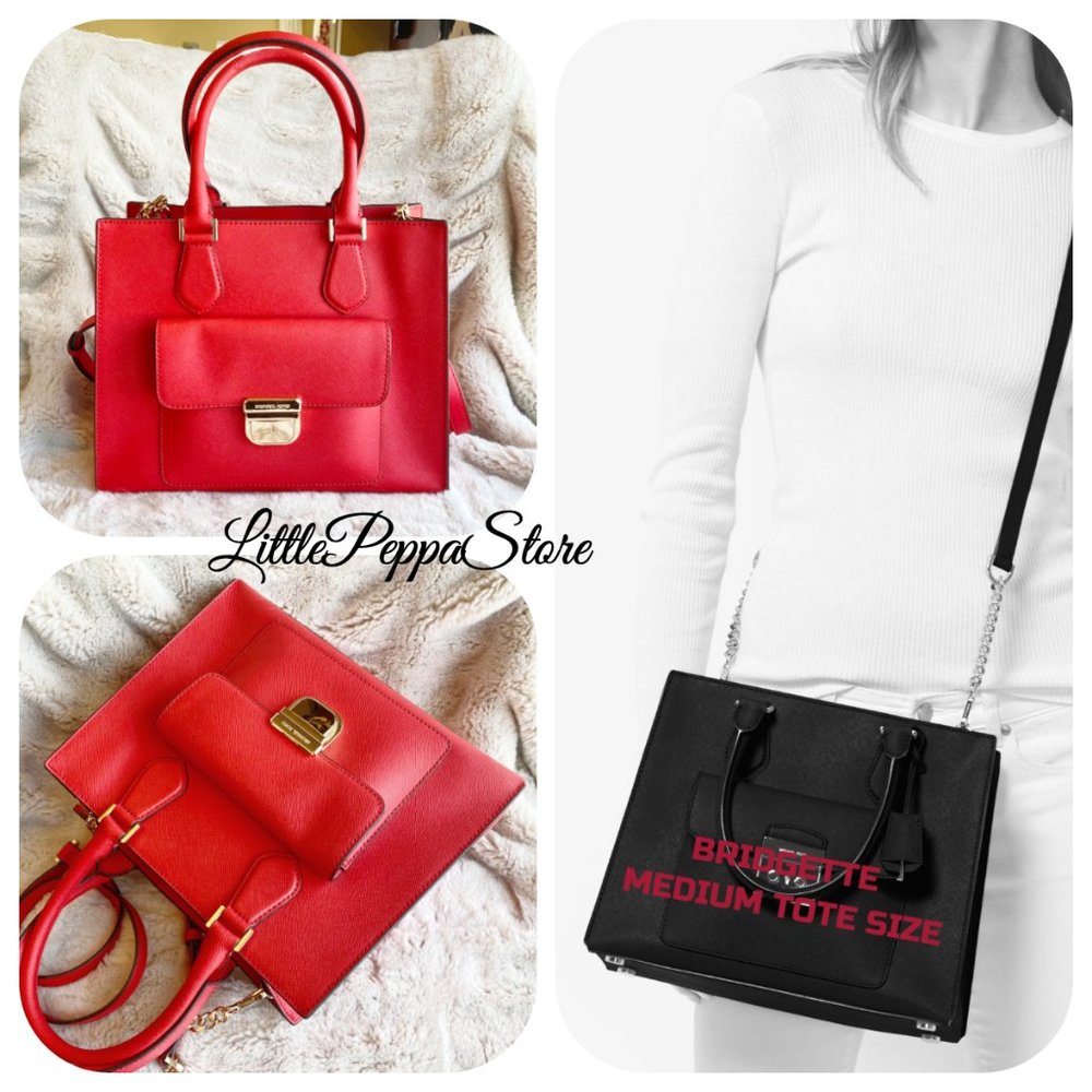 MICHAEL KORS BRIDGETTE MEDIUM EW TOTE DK SANGRIA